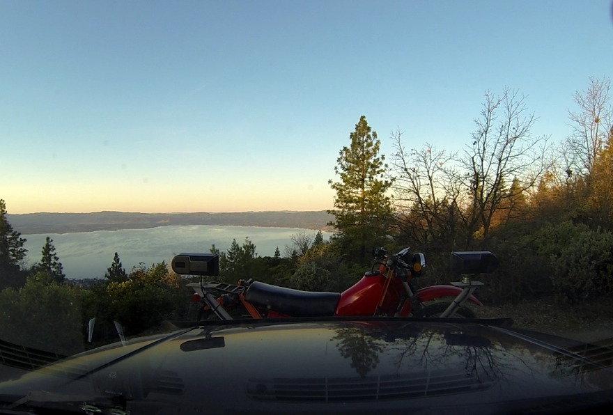     A view captured by our dashcam before we got up. This is a beautiful area and I plan to scout for more serious images.