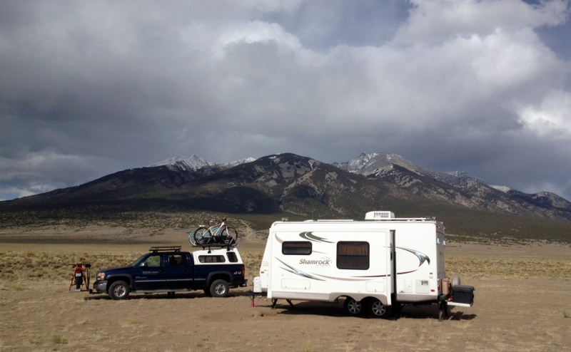 Our camp near Great Sand Dunes NP. Free of course. Location is listed in Maps.