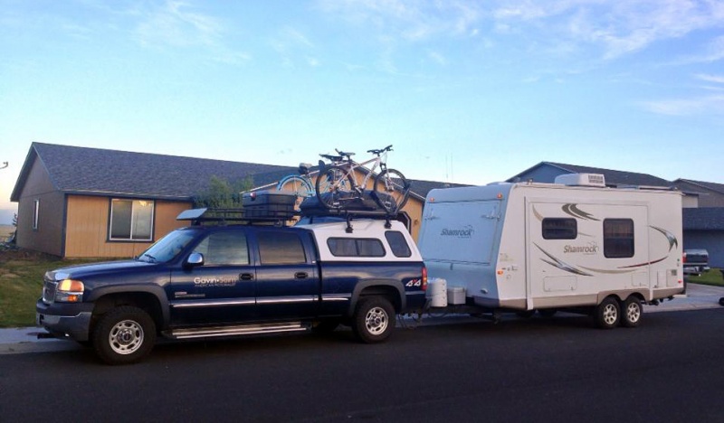 Loaded and ready. We did not hot the road tille about 6PM, but we drove none the less making it to a wal mart parking lot on Pendleton Oregon the first night. The secenmey will get better ;)