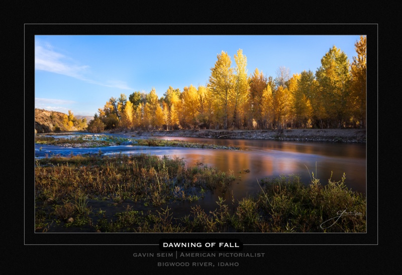 Dawning of Fall - Bigwood River Idaho - Gavin Seim